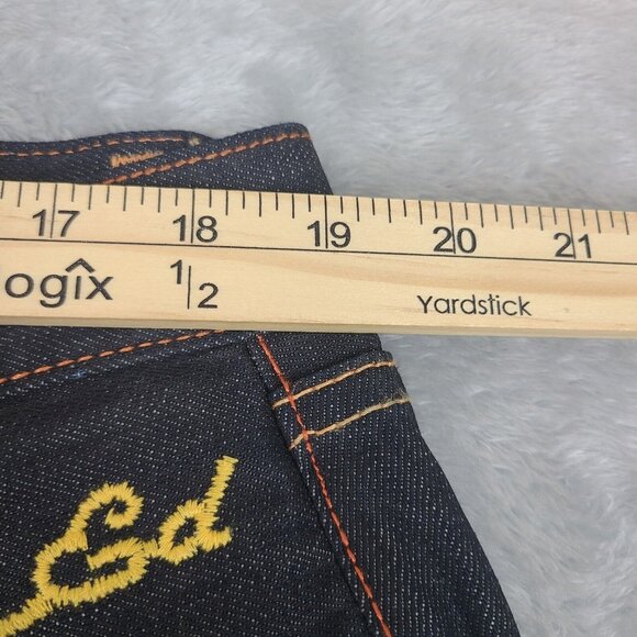 Vintage 2000's Denim Jeans‎ with Rhinestone Skull Decals Size 38 EUC - Picture 12 of 15